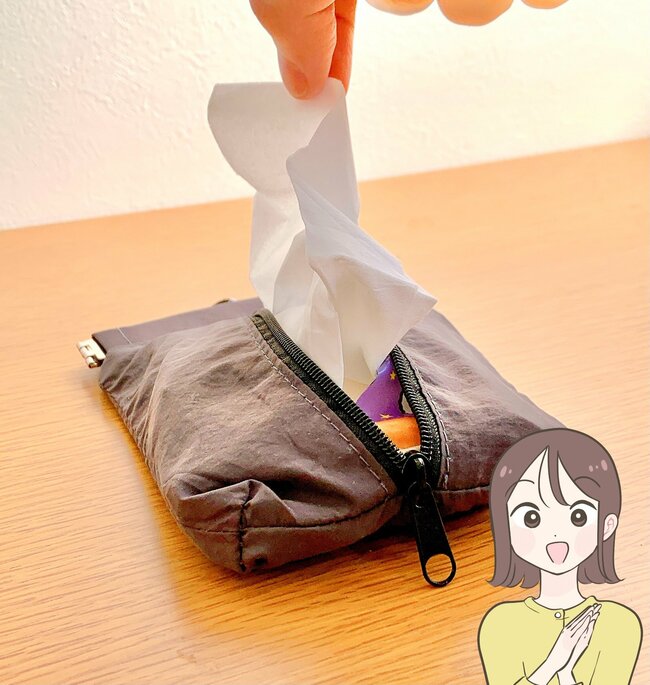 パカッと開いて使いやすい！ダイソーの“ミニ財布がわりになるポーチ”お薬の持ち歩きにも便利！《購入レビュー》