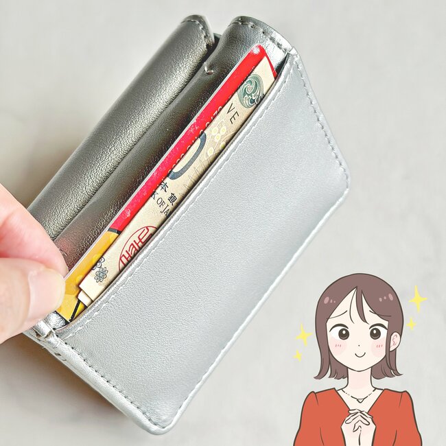 カードや診察券が30枚入った!しまむらの「お財布がいらないミニショルダー」お金やカード、カギをまとめて収納できて天才!
