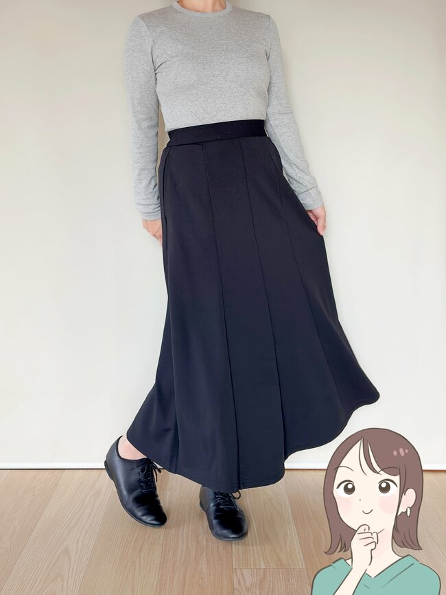 下半身がキレイに見える!GUの“2990円→1990円スカート”シルエットが完璧すぎる!「やっと見つけた理想のスカート!」「お腹やお尻が気になりません」