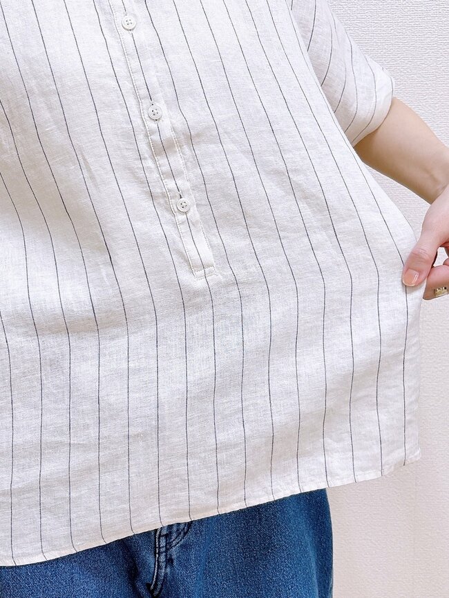 サラッとした着心地で涼しい！無印良品の「着痩せトップス」すぽんと着るだけサマになる！
