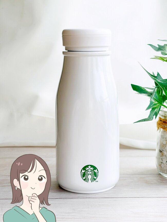 こういうのが欲しかった…!コメダ珈琲の「コメダおじさん柄ボトル」ハンドル付きだし、ドリンクが6時間経っても温かいんです!