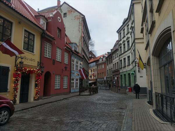 リガ市内の光景（提供=筆者）