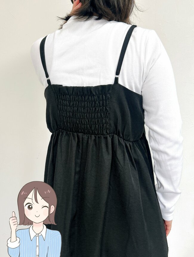 【しまむら】すぽんと着るだけであか抜ける…！2420円の「ふんわりワンピース」胸元のレースが素敵すぎるんです！