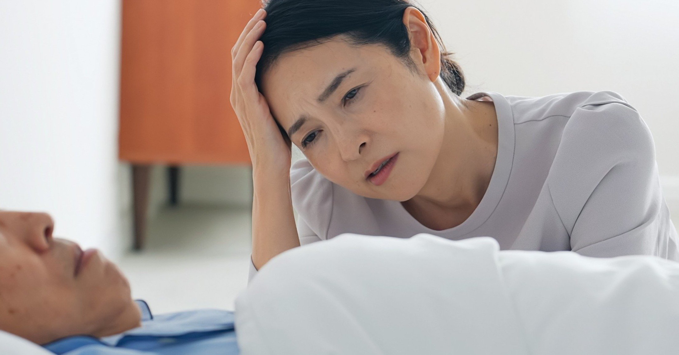 介護に疲れた女性
