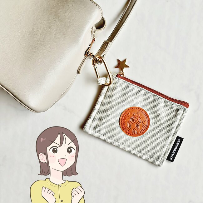 カードや診察券が30枚入った!スターバックスの「ミニ財布になるポーチ」買い物や通院で大活躍!「とても可愛い」「2つ購入しました」《購入レビュー》