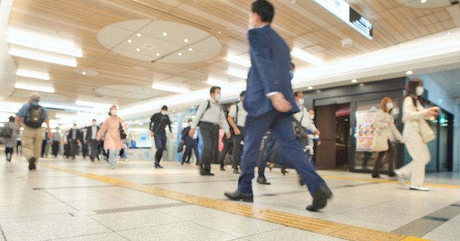 緊急事態宣言下の通勤