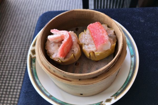 完成したカニ焼売