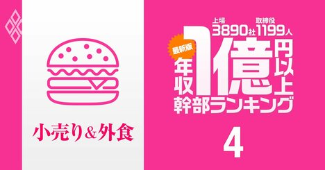 【小売り＆外食63人】1億円以上稼ぐ取締役・実名年収ランキング！1位はセブン＆アイ・ホールディングス取締役で43億円超！イオン、ファーストリテイリング幹部の報酬はいくら？