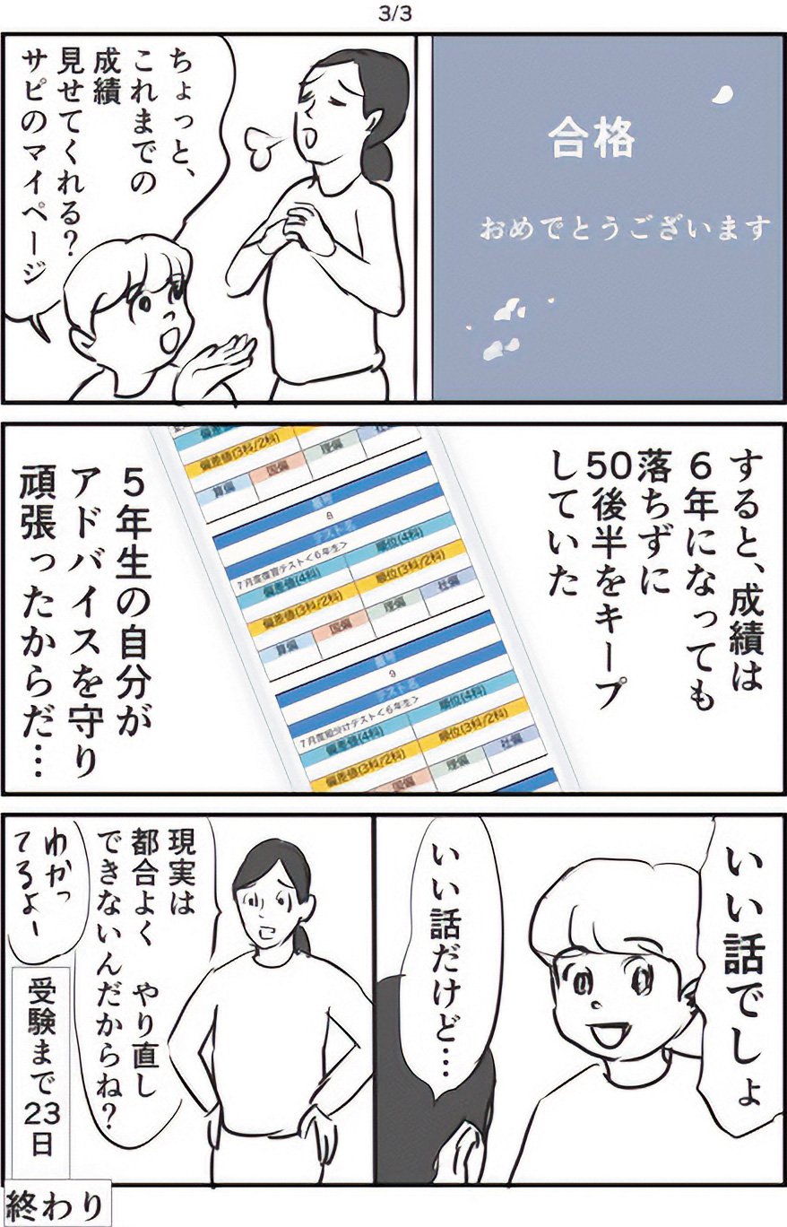 『ギャグ漫画家の母が初めて中受伴走をしてみたら』りえ太郎