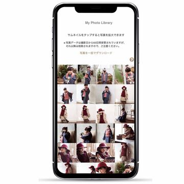 スタジオ撮影のデータをQR付きカードに紐付けするサービスが開発