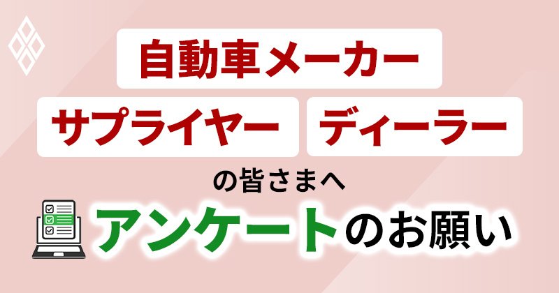 自動車メーカー、サプライヤー、ディーラーの皆さまへのアンケート