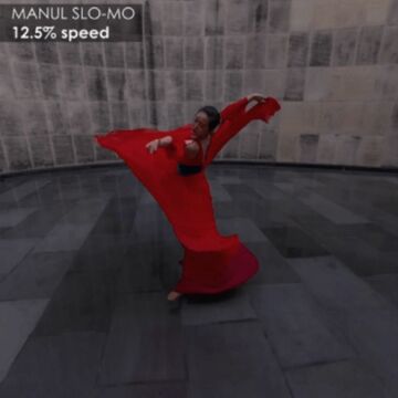 VRカメラの撮影動画を最大10倍のスローモーションにできる新機能