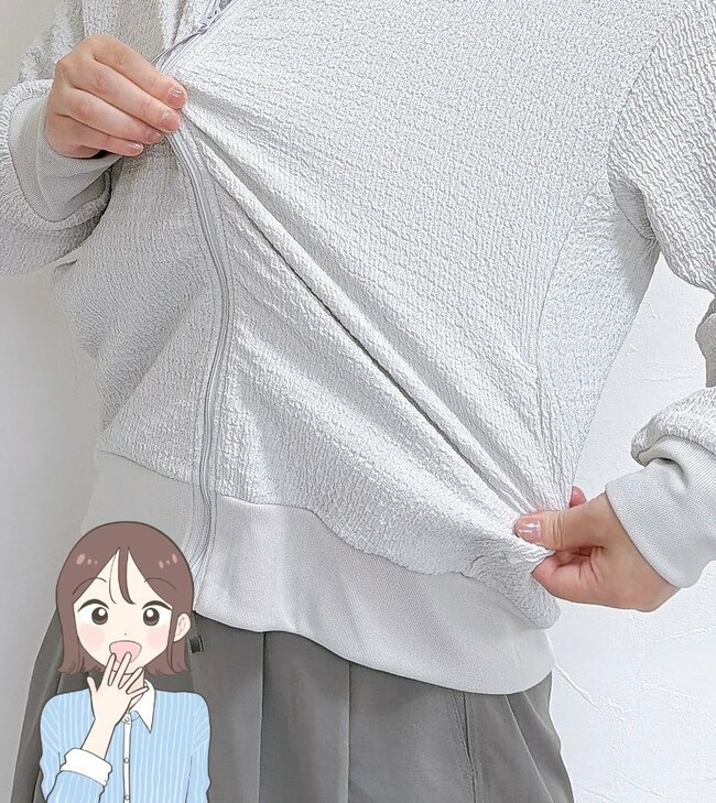 【ワークマン】サッと羽織るだけでかわいい！1780円の「ふんわりUVパーカー」季節の変わり目に手放せない！《購入レビュー》