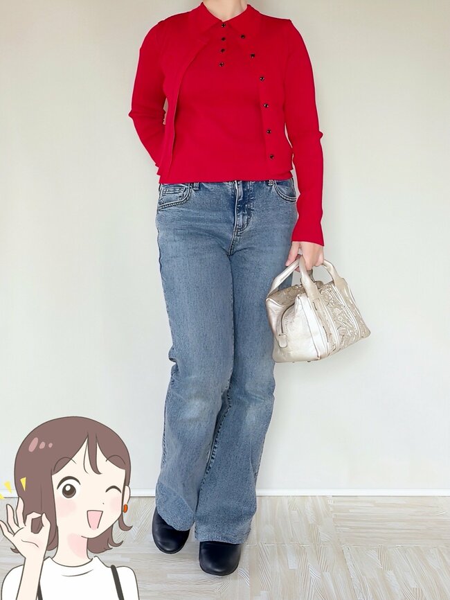 「店頭で見て即決しました」GUの“細見えトップス”が着回しの天才でした！「最高にカワイイ！」「着やせ効果あり」