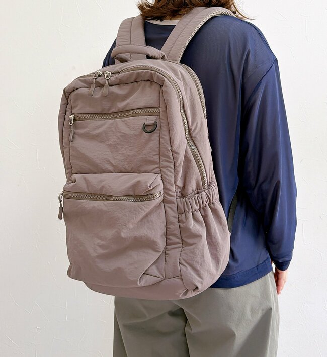 2泊分の荷物が入った！しまむらの「大人かわいいリュック」ポケットたくさんで大容量って最高じゃん！《購入レビュー》