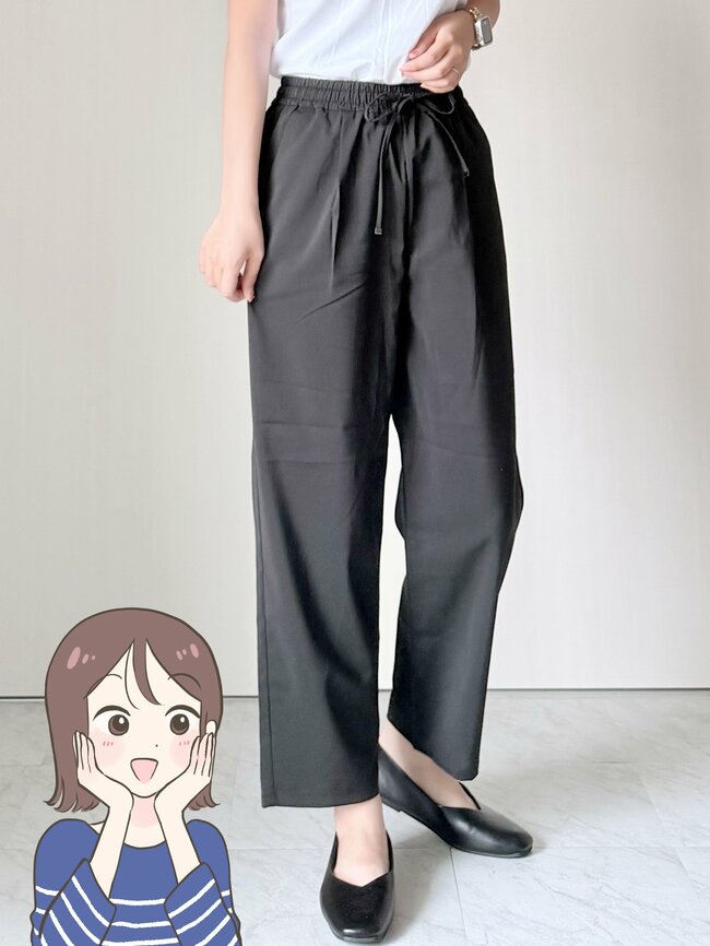 【しまむら】はいた瞬間ひんやり涼しい！1639円の「高見えワイドパンツ」着心地がいい上に、きちんと見えする名品です！《購入レビュー》