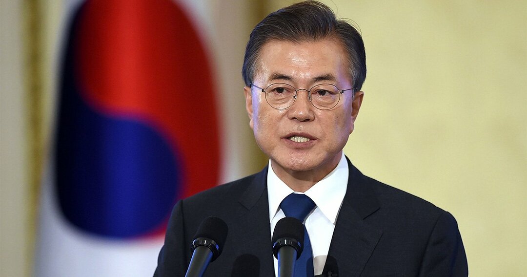 写真：韓国の文在寅大統領　