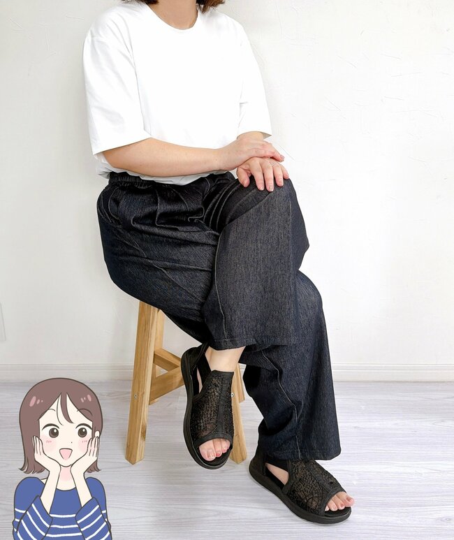 もう普通のパンツに戻れないかも。ワークマンの「伸びるワイドパンツ」ゆったり体型カバーできて楽ちんすぎる！《購入レビュー》