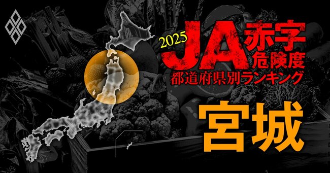 【宮城】JA赤字危険度ランキング2025