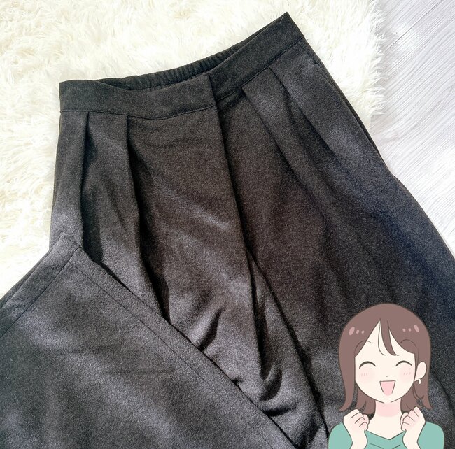 プチプラとは思えない可愛さ…!しまむらの「あったかワイドパンツ」体のラインを拾わないし、ゆるっとしたシルエットが素敵すぎる!