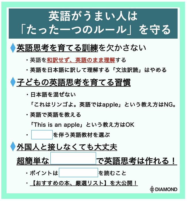 英語がうまい人は「たった一つのルール」を破らない【再編集】