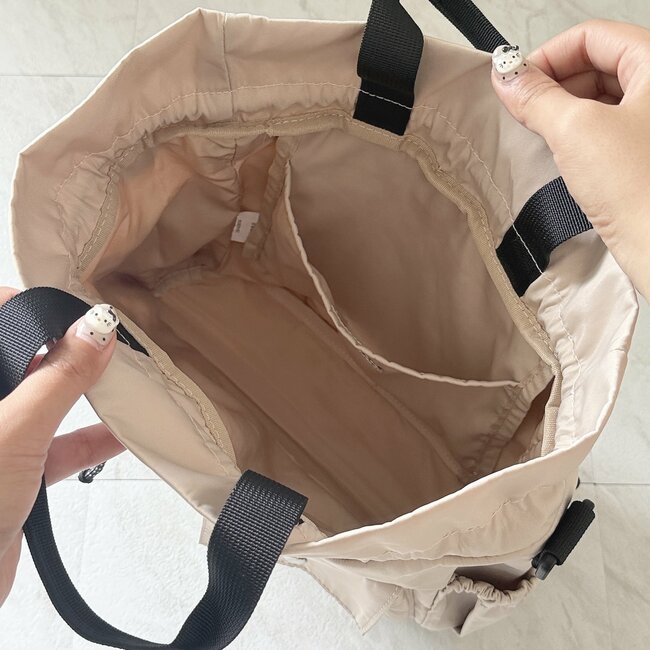 【しまむら】ガバッと開いて使いやすい！2420円の「ポケットたくさんバッグ」コロンとした丸みのあるフォルムが可愛い！《購入レビュー》
