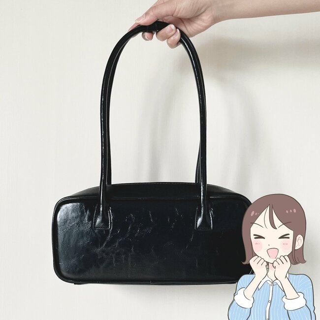 「かわいいと褒められました」GUの“高級感たっぷりバッグ”収納力すごいし、1年中使えてコスパもバッチリ！「50代でも使えます」「持ち歩きたいもの全て入る」