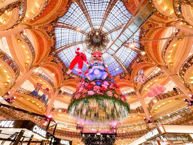 ギャラリー・ラファイエット・パリ・オスマン店のクリスマスツリー