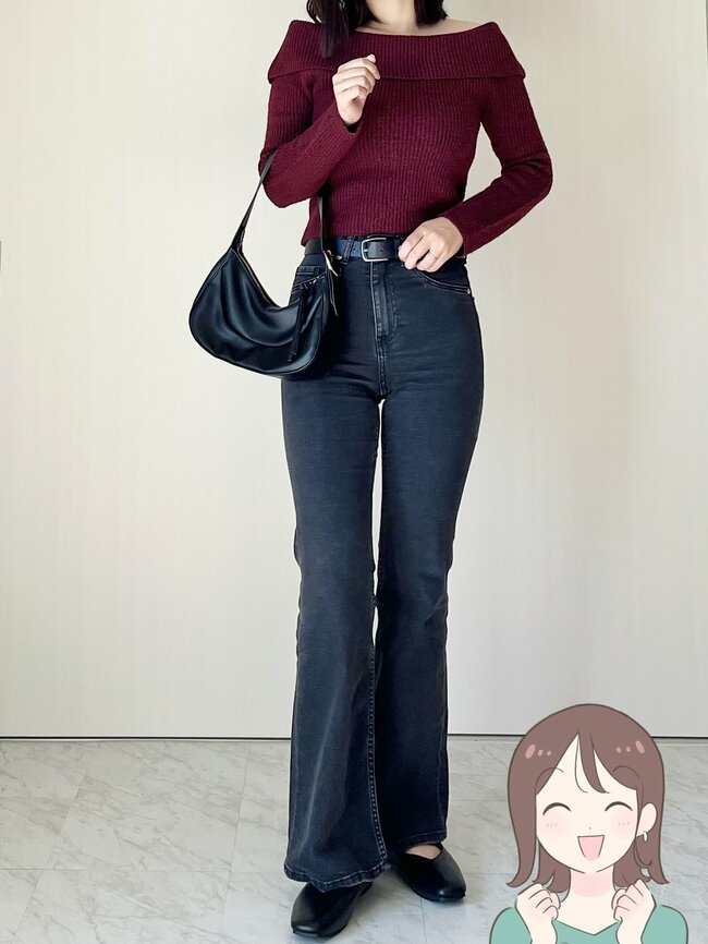 1089円とは思えない可愛さ…！しまむらの「高見えニット」コスパよすぎて色違いも欲しくなる！着るだけでコーデが決まるし、脚が長く見えるのも嬉しい！