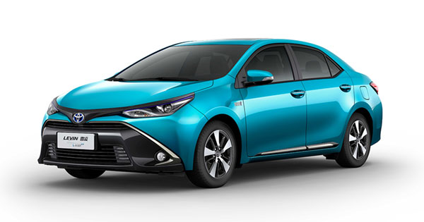 トヨタがオートチャイナ2018で発表した中国専用モデル「レビン」のPHEV トヨタがオートチャイナ2018で発表した中国専用モデル「レビン」のPHEV
