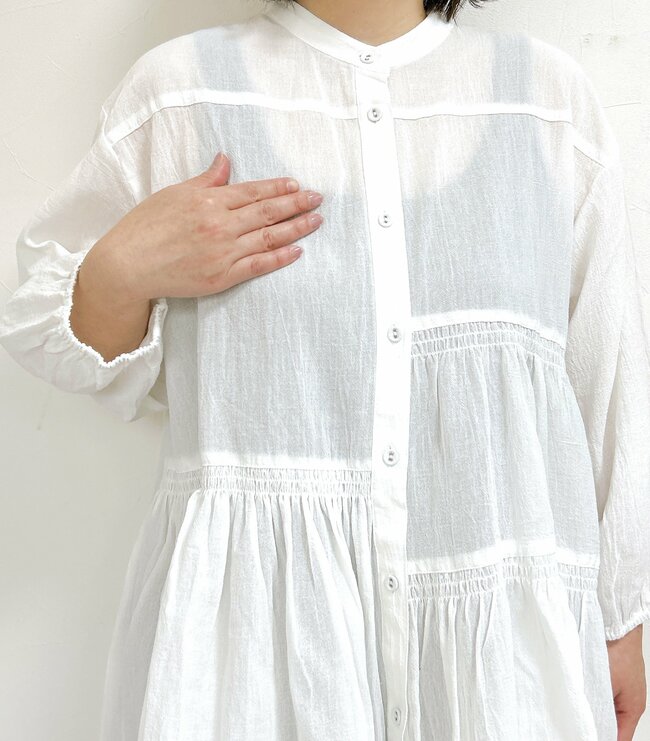 すぽんと着るだけで大人かわいい！しまむらの「ワンピースみたいなブラウス」お尻まですっぽり隠せるのが嬉しい！