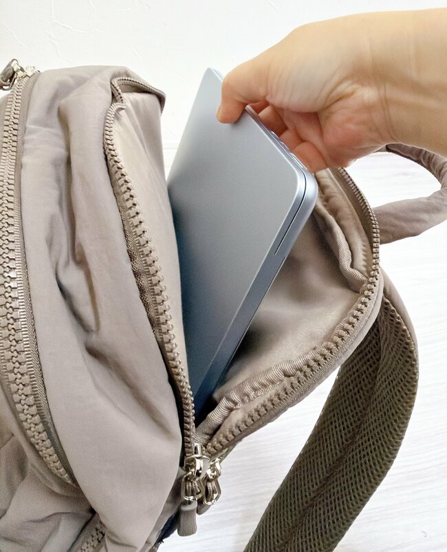 2泊分の荷物が入った！しまむらの「大人かわいいリュック」ポケットたくさんで大容量って最高じゃん！《購入レビュー》