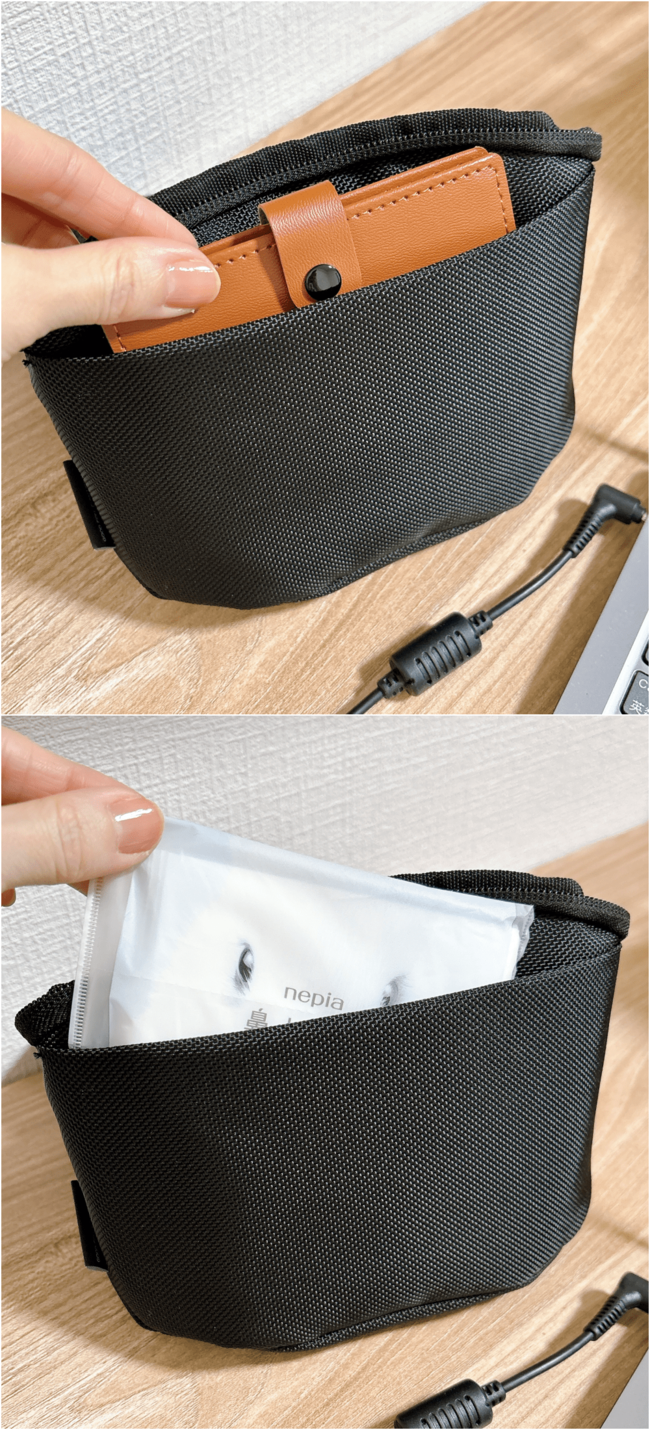 あと3つぐらい買い足したい！3COINSの「自立するポーチ」ポケットたくさんでスッキリ整理整頓できるんです！