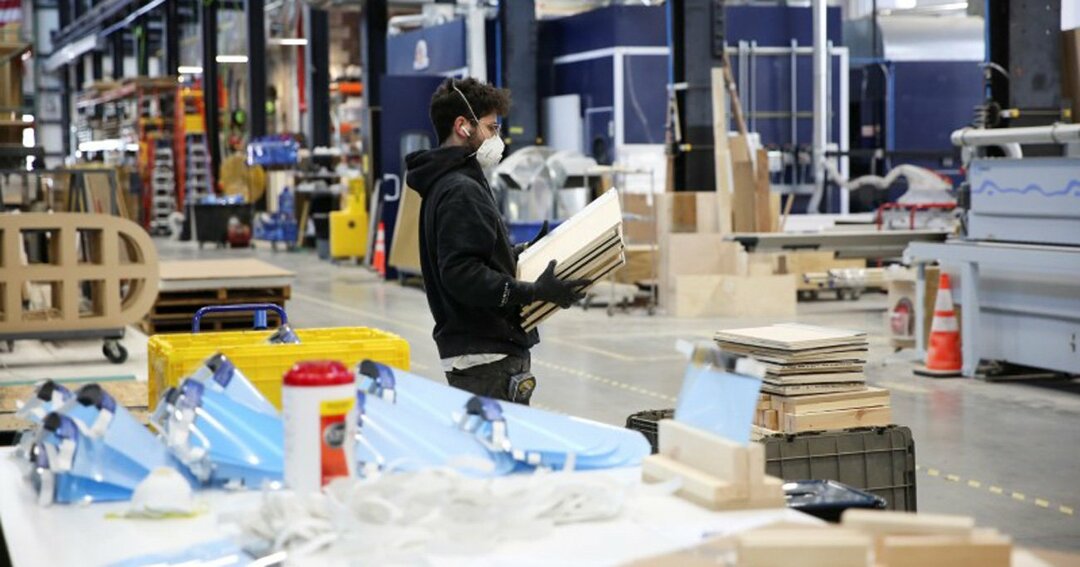 ニューヨーク市内の工場