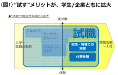 2013年シューカツ現場で注目される『試職』入社後の不適応解消に一役買う可能性