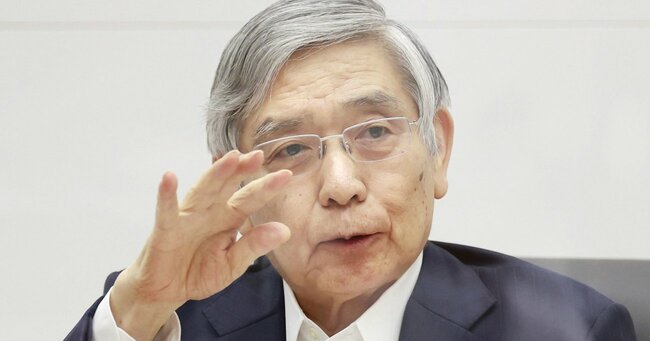 21日金融政策決定会合のあと、記者会見に臨む日本銀行の黒田東彦総裁　Photo:JIJI