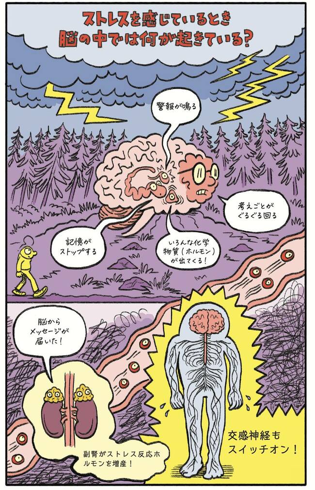 【Xで話題のマンガ】ストレスを感じているとき、脳の中では何が起きている?
