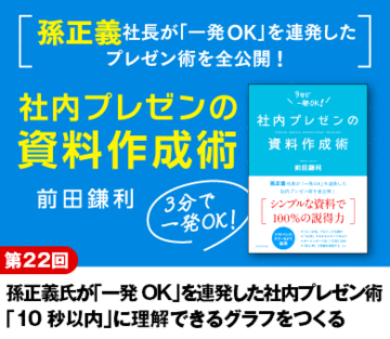 孫正義氏が「一発ＯＫ」を連発した社内プレゼン術「10秒以内」に理解できるグラフをつくる