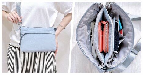 ペットボトルがすっぽり入る！アフタヌーンティーの「ポケットいっぱいバッグ」お財布代わりにもなって便利！《購入レビュー》