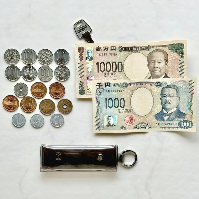 【ダイソー】まとめ買いして正解でした！お札も入る「ぺたんこコインポーチ」カギも一緒に持ち歩けて天才！《購入レビュー》