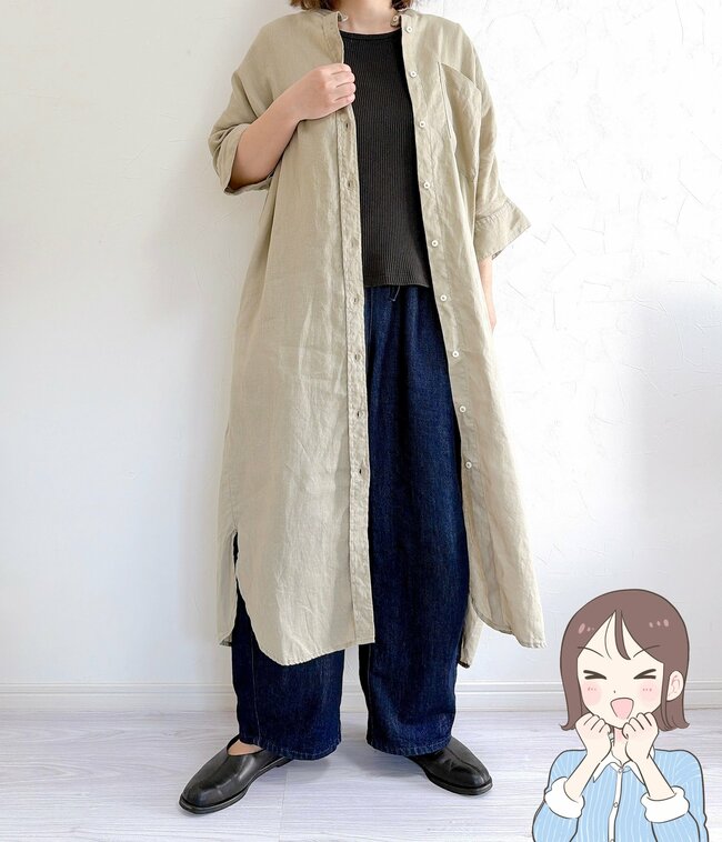 全身をまるっと体型カバー！しまむらの「楽ちんワンピース」今から秋までガンガン着回せます！《購入レビュー》