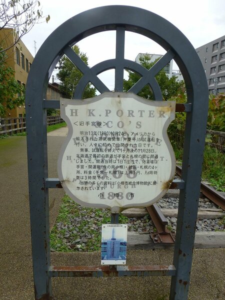 手宮線の案内板