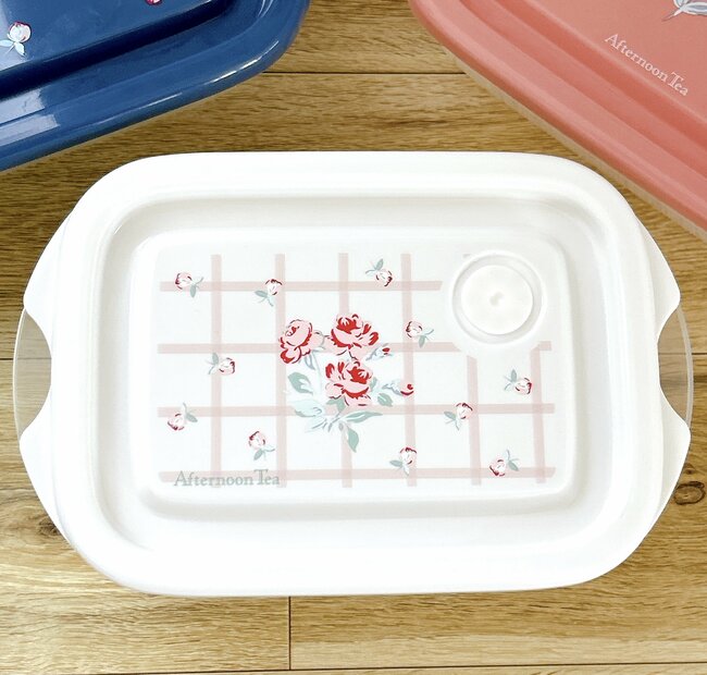 【アフタヌーンティー】かわいくて思わず即買い…！1個330円の「レトロ保存容器」お花のデザインがオシャレすぎる！
