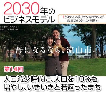 人口減少時代に、人口を10％も増やし、いきいきと若返ったまち
