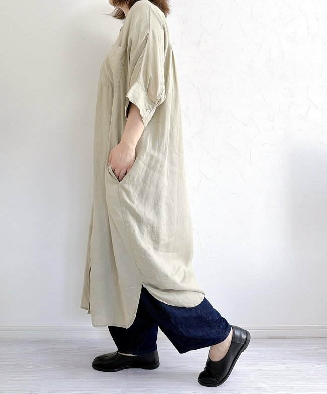 全身をまるっと体型カバー！しまむらの「楽ちんワンピース」今から秋までガンガン着回せます！《購入レビュー》