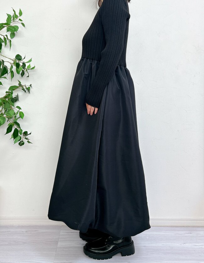 すぽんと着るだけでオシャレ！cocaの“華やかワンピース”下半身がまるっと隠せて嬉しい！「お値段以上にみえます」「バルーンスカートが素敵すぎ」