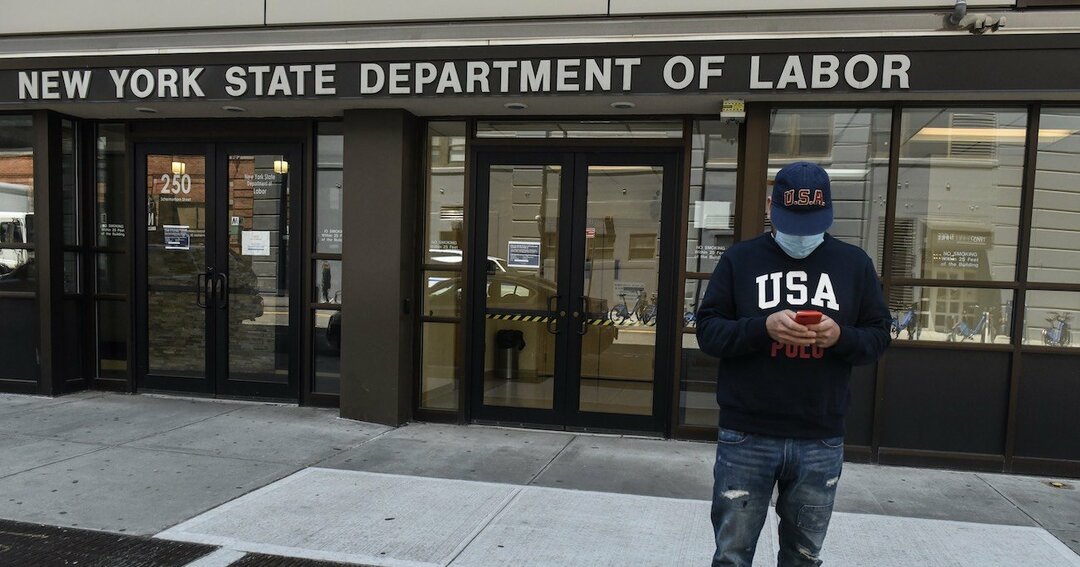 写真：閉鎖されたニューヨーク州労働局