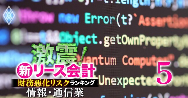 激震！新リース会計 財務悪化リスクランキング＃5