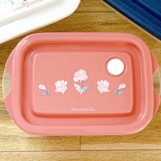 【アフタヌーンティー】かわいくて思わず即買い…！1個330円の「レトロ保存容器」お花のデザインがオシャレすぎる！