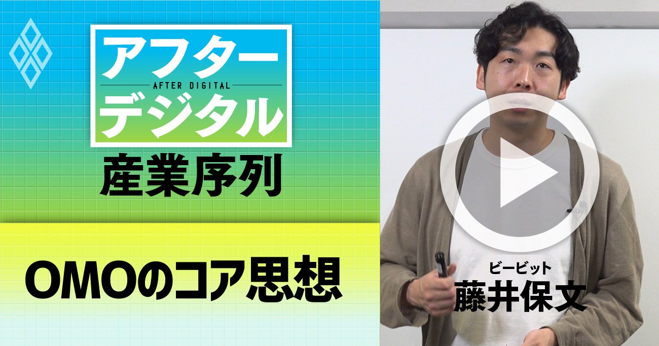 【アフターデジタル藤井保文・動画】「データとUX」のコア思想を伝授